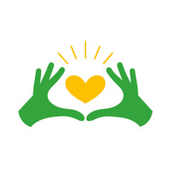 Obraz premium hands holding heart