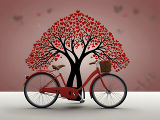 bicycle and tree