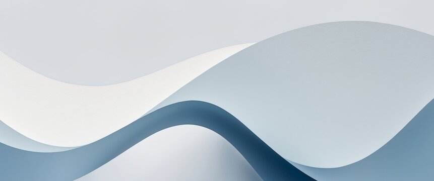 abstract blue and white wave line , copy space concept for wallpaper or background.