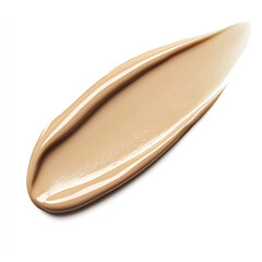 Swatched makeup product; light beige foundation or tinted moisturizer sample.