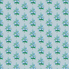 seamless pattern with flowers