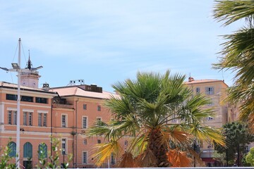 Blick in die Altstadt von Ajaccio auf der Französichen Mittelmeerinsel Korsika
