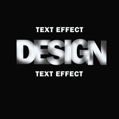 Design editable text effect template