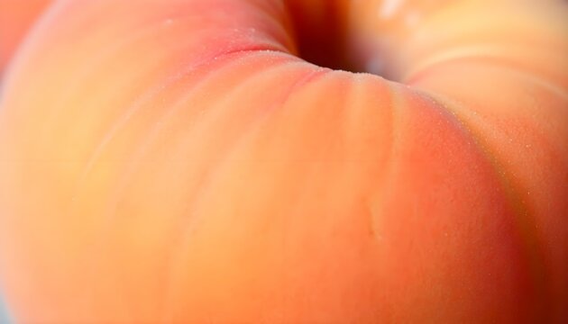 a close up of a large orange object