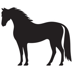 morgan horse silhouette, horse silhouette vector