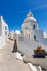 Orthodox church  in Fira,Santorini,Greece