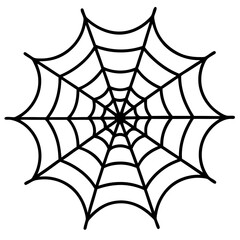 Symmetrical Spider Web Line Art Creations