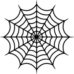 Symmetrical Spider Web Line Art Creations
