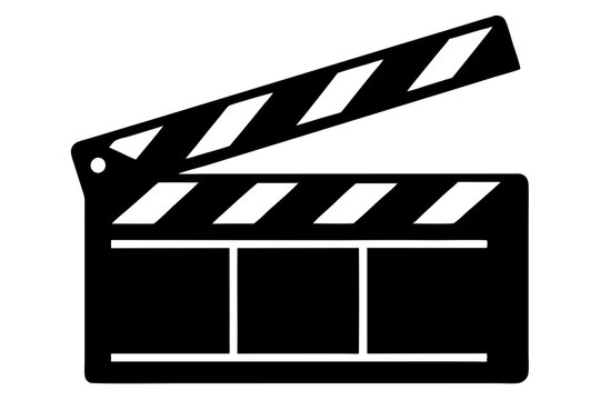recommend clip art: Movie clapperboard silhouette, Clapperboard glyph icon, Movie clapper board,