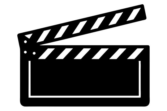 recommend clip art: Movie clapperboard silhouette, Clapperboard glyph icon, Movie clapper board,