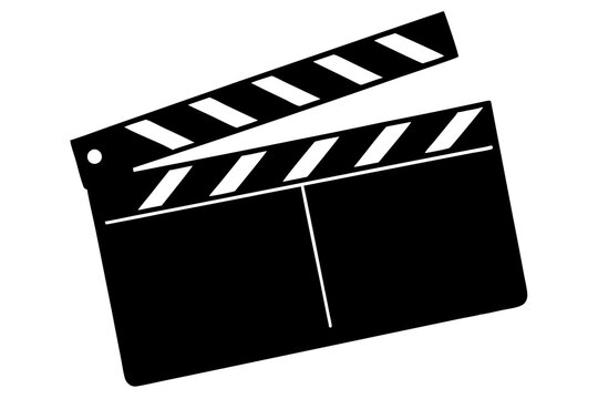 recommend clip art: Movie clapperboard silhouette, Clapperboard glyph icon, Movie clapper board,