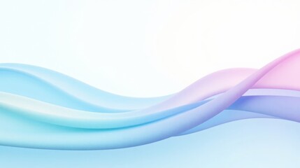 Obraz premium Abstract Pastel Waves Serene Flowing Design with Soft Hues and Gentle Curves for a Calming Visual Experience