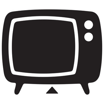 recommend clip art: television silhouette vector, tv icon symbol