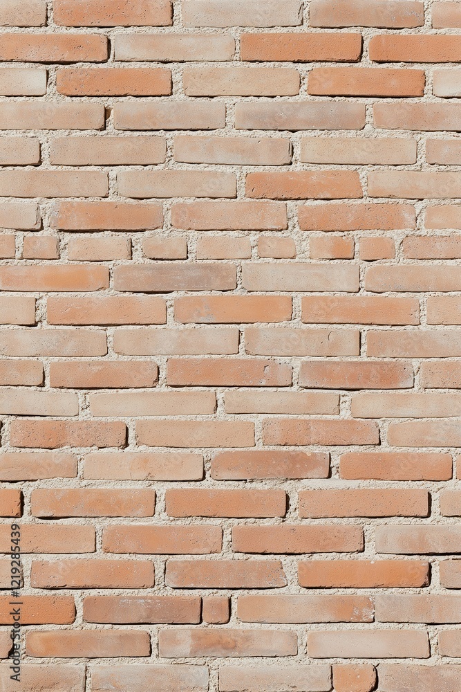 Aufkleber old red brick wall shows aged texture. wide view of brickwork. building material. horizontal structu