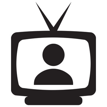 recommend clip art: television silhouette vector, tv icon symbol