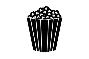 Popcorn icon vector, Popcorn box icon symbol vector illustration