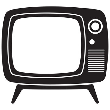 recommend clip art: television silhouette vector, tv icon symbol
