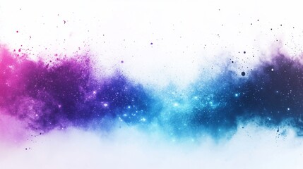 Obraz premium Abstract cosmic nebula, pink, purple, blue, and white.