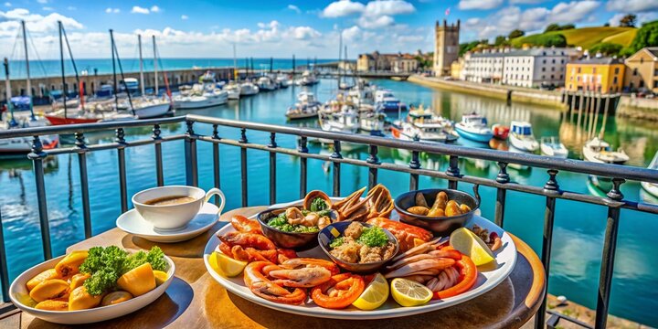 Ramsgate Harbour View: Delicious Seafood Lunch with Stunning Coastal Backdrop, Kent, England