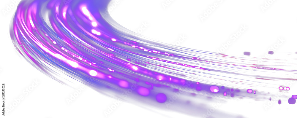 Poster big data traffic visualization, dynamic high speed data streaming traffic. neon color glowing lines 