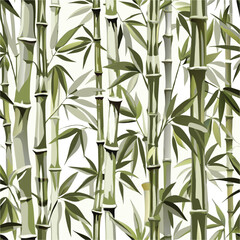Obraz premium Bamboo Seamless Vertical pattern Tropical repeat wallpaper nature textile print 