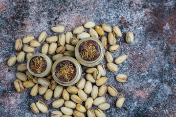 Trendy dessert dubai chocolate magnolia.