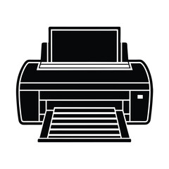 printer flat vector illustration