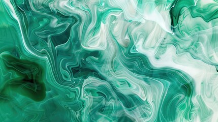Fototapeta premium emerald green smoke swirling in the air