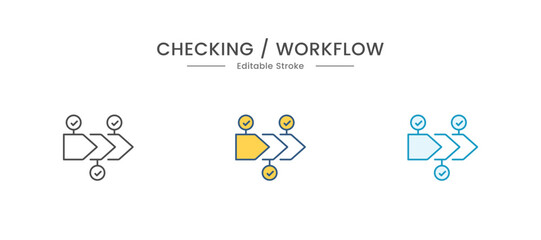 Check mark icon stacked on white background. checklist survey concept ,and evaluation Accreditation, quality assurance. with copy space and business design. Vector illustration