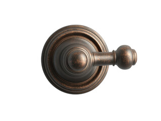 Isolated Antique Bronze Faucet Handle