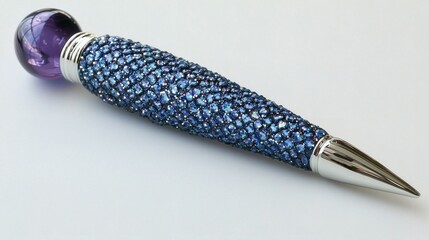 Luxury Blue Crystal Pen: Exquisite Design, Sparkling Elegance