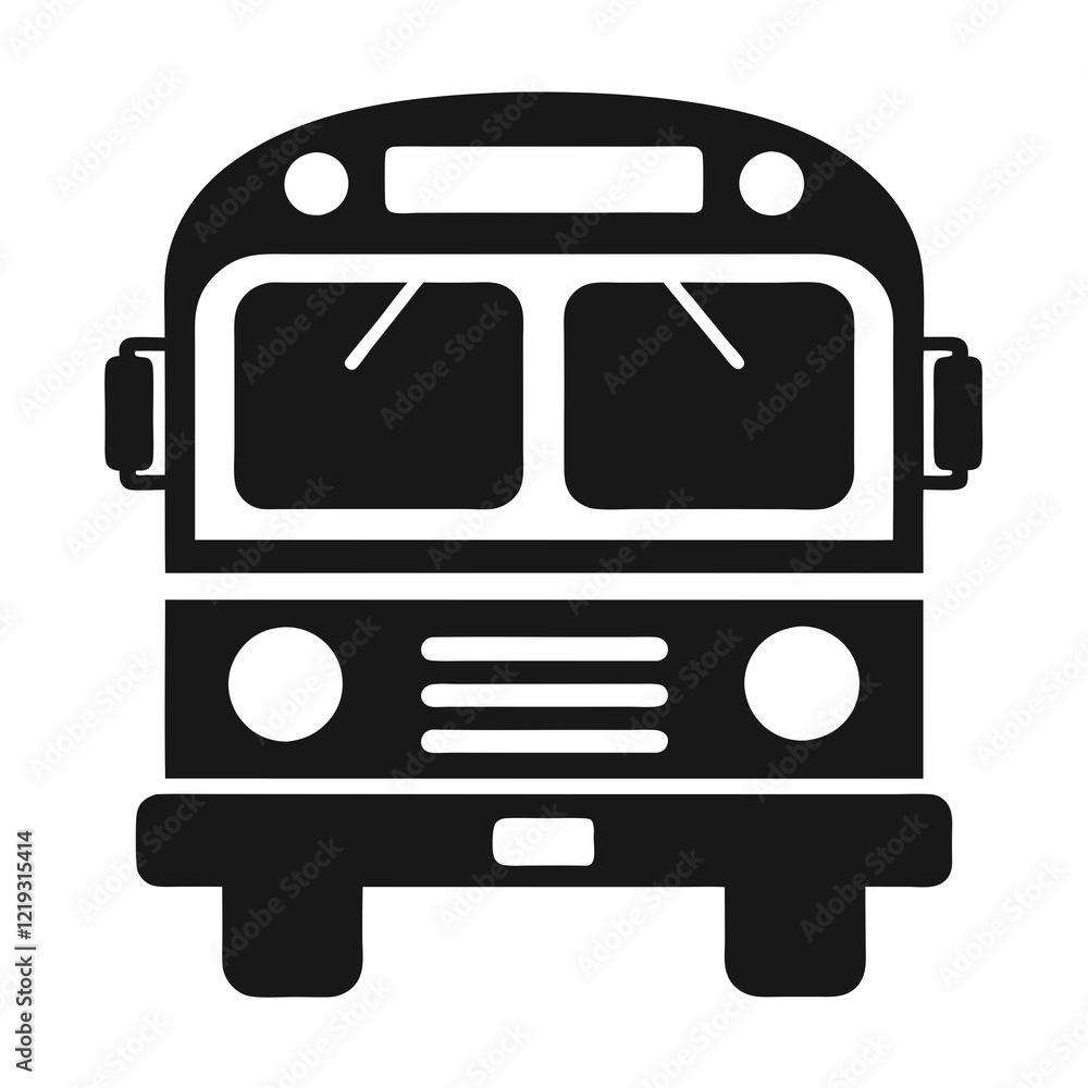 Poster best vector bus design for smooth minimalist graphics
