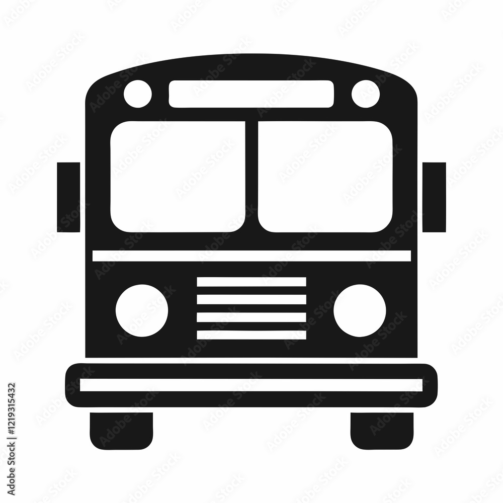 Poster best vector bus design for smooth minimalist graphics