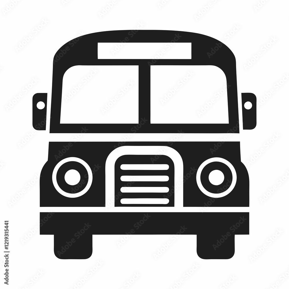 Poster best vector bus design for smooth minimalist graphics