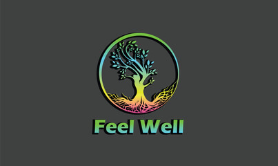 Fell well feminine logo for healing company