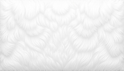 White fluffy fur pattern with soft flowing texture
