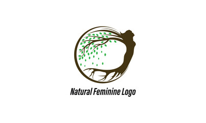 Natural feminine logo for healing company