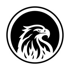 eagle head, simple vector logo