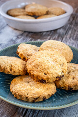 A plate of home baked biscuits