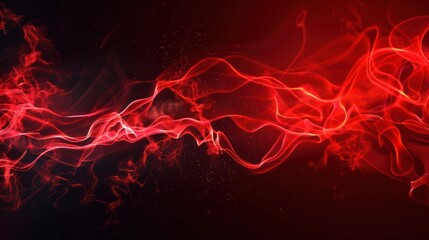 Abstract Red Smoke