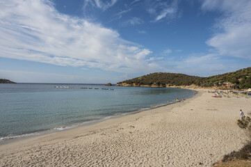 Aerial view of the Gulf of Teulada