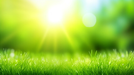 Obraz premium Abstract blur gradient green, yellow dreamy background