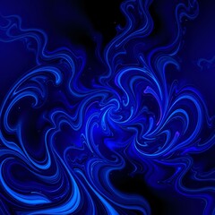 Fototapeta premium Mesmerizing Blue Julia Sets Abstract Wallpaper