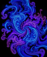 Fototapeta premium Hypnotic Julia Sets: Vibrant Fractal Art