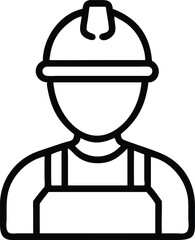 Labor icon vector illustration line art.
