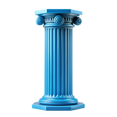 greek column isolated on white