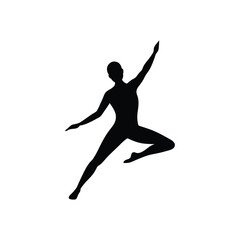 Yoga Standing  Poses Different Style Silhouette Vector Illustration Design On White Background 