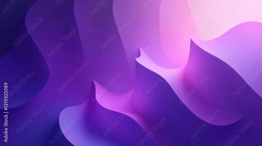 Aufkleber abstract purple and pink swirling wave pattern background design for modern presentations