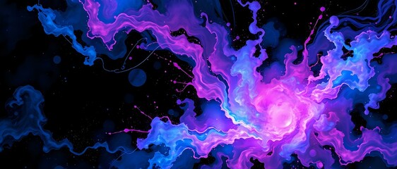 Fototapeta premium Cosmic Explosion: Vibrant Supernovae Wallpaper