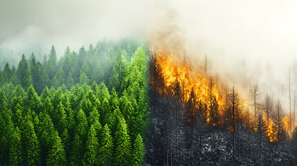 Impact of smoking habit on health risks in forest environments a study of fire and nature's balance